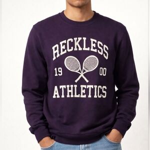Young & Reckless Men's sweatshirt in Navy blue size Small
